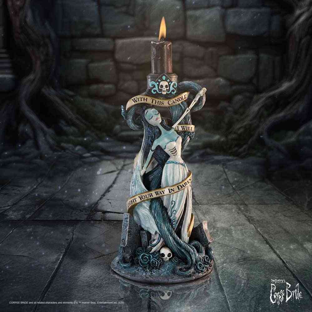 Nemesis Now Corpse Bride - With This Candle Vow Bougeoir - Multicolore